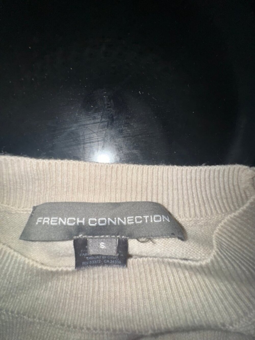 French Connection Color Block Knit Sweater